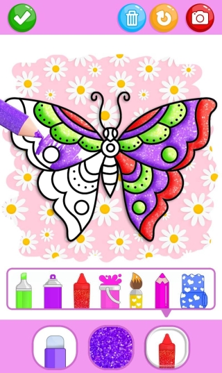 Butterfly Coloring Glitter中文版(1)