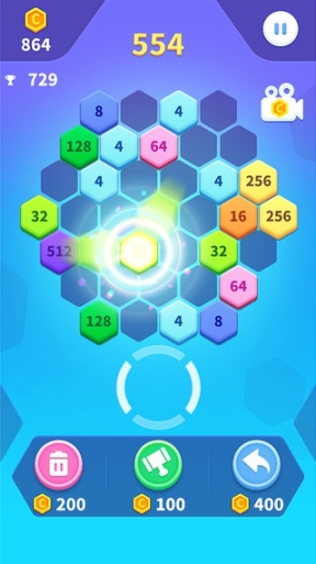 2048六边形方块(2)