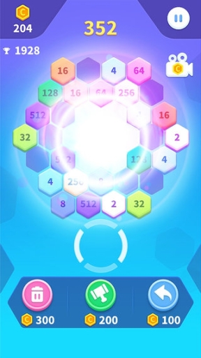 2048六边形方块(4)